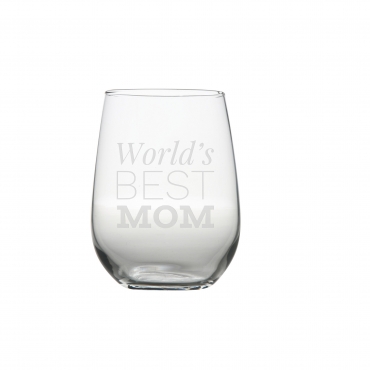 Worlds Best Mom Wine Glass