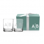 personalized Double Old Fashioned glass set.